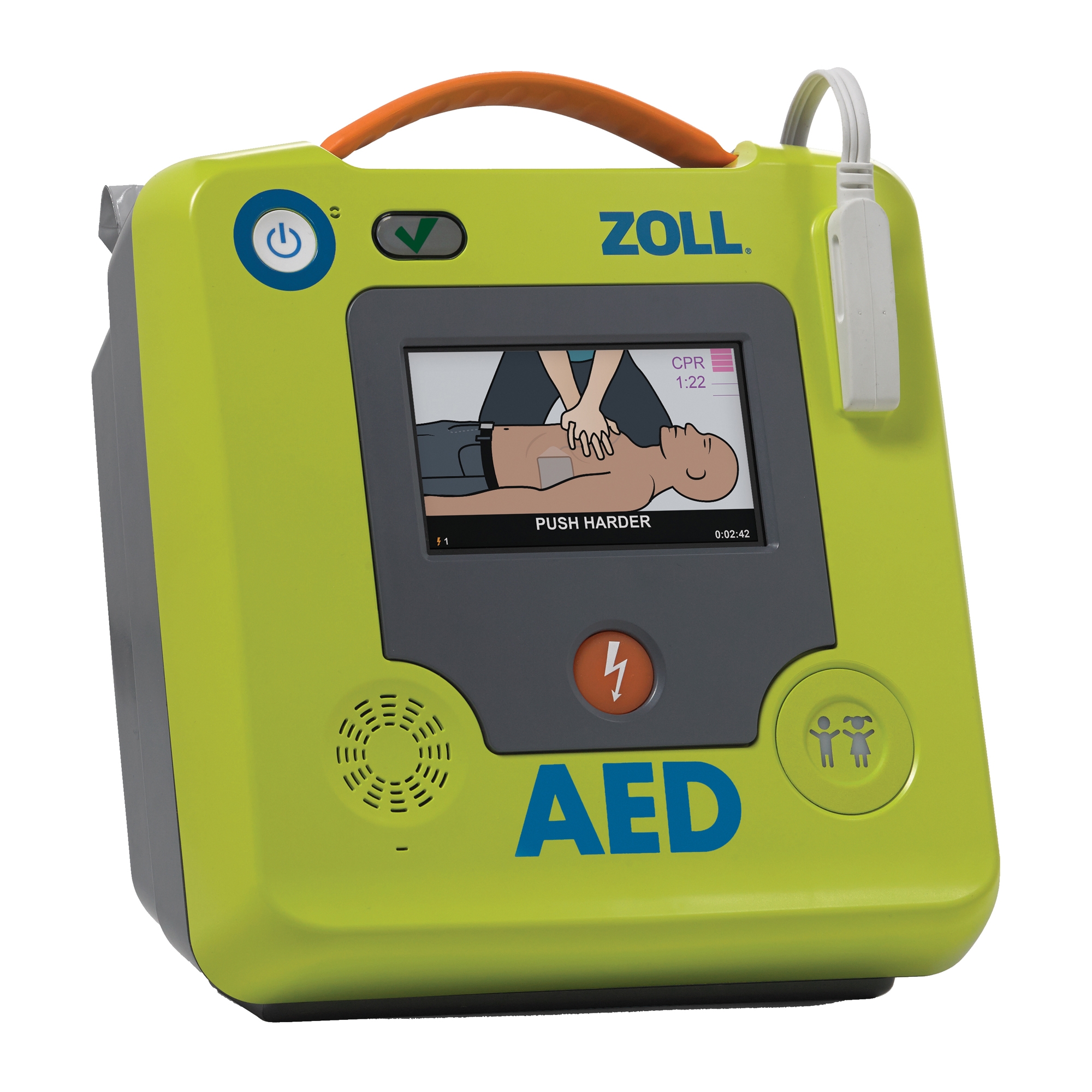 Defibrillator AED Unit Semi-Automatic ZOLL® AED 3 Electrode Pads Contact by Zoll Medical, Inc.  ID 		8511-001101-01